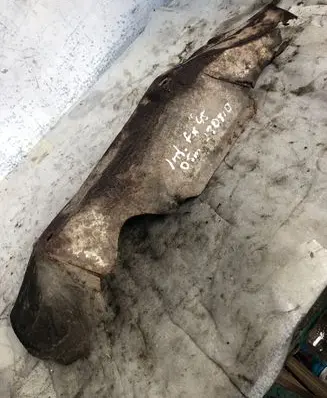 Infiniti FX Heat shield in engine bay 