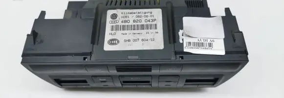 Audi A6 S6 C4 4A Climate control unit 4B0820043P 5HB00760412