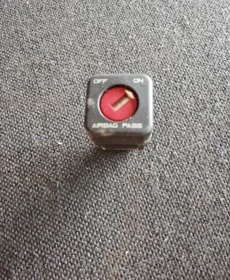 Peugeot 207 Passenger airbag on/off switch 96413912xt