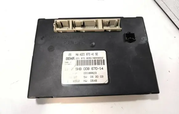 Mercedes-Benz S W221 Climate control unit A2218704192 00188823 5HB00867014