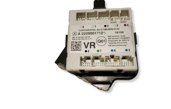 Mercedes-Benz S W222 Door control unit/module A2229001712