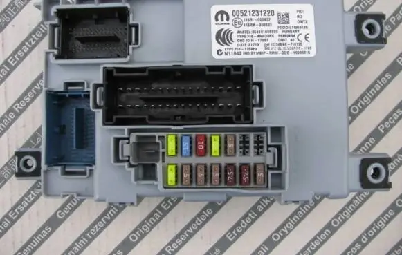 Fiat Fiorino Central body control module 00521231220 521231220 28650664