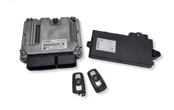 BMW 3 E90 E91 Engine ECU kit and lock set 8518269 61359262361