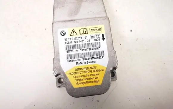 BMW 5 E60 E61 Airbag control unit/module 6577917201901 65.779172019-01