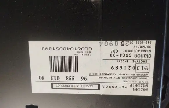 Peugeot 607 CD/DVD changer 9655801380