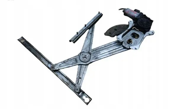 Rear door window regulator with motor