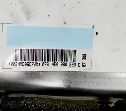 Audi A8 S8 D3 4E Passenger airbag 4E0880203C