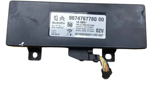 Peugeot 508 Bluetooth control unit module 9674767780