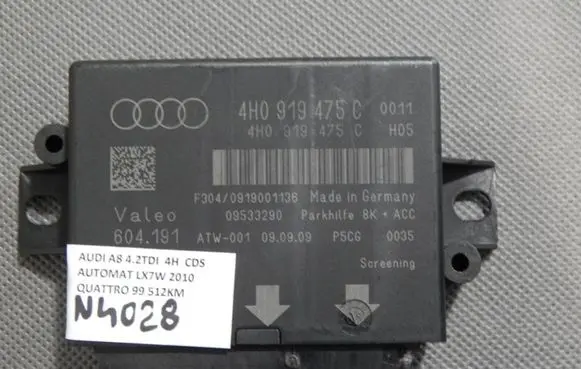 Audi A8 S8 D4 4H Parking PDC control unit/module 4H0919475C