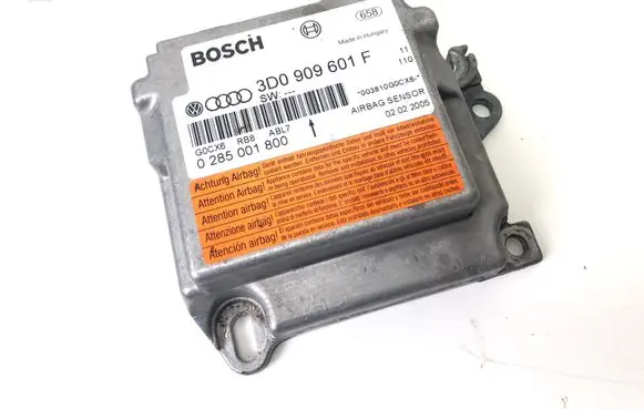 Volkswagen Touareg I Airbag control unit/module 3D0909601F 0285001800