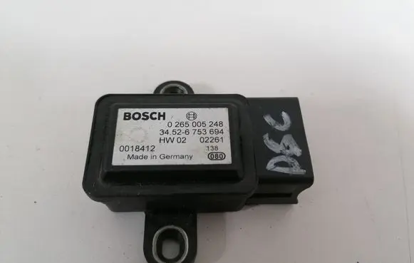 BMW 5 E39 ESP acceleration yaw rate sensor 0265005248 6753694