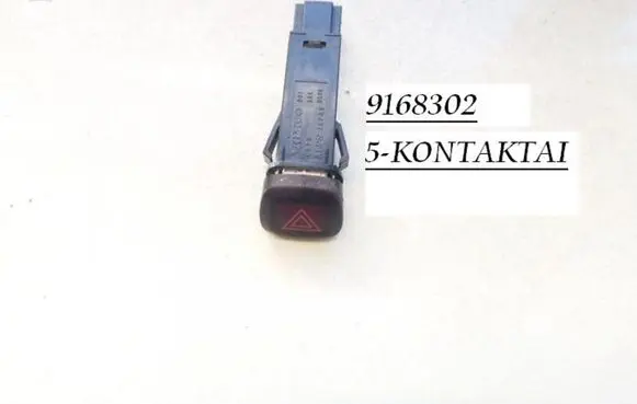 Volvo S80 Hazard light switch 9168302