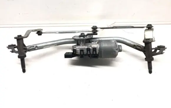 Front wiper linkage and motor