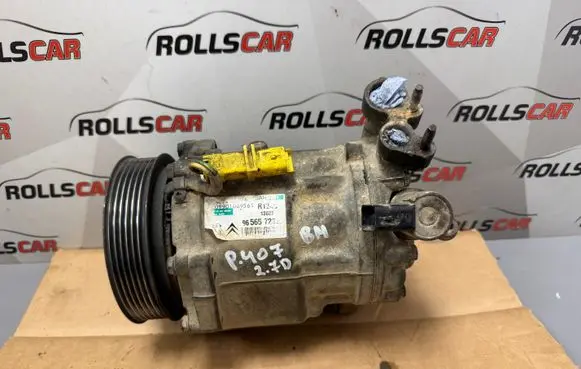 Peugeot 407 Air conditioning (A/C) compressor (pump) 9656572380