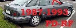 Ford Sierra Front door window glass four-door AS2