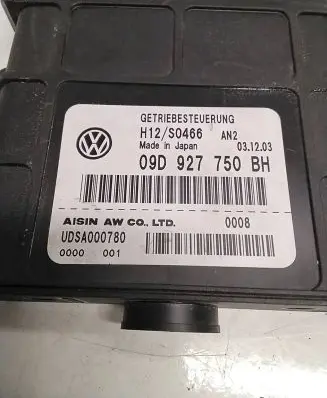 Volkswagen Touareg I Gearbox control unit/module 09D927750BH H12S0466 UDSA000780