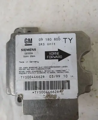 Opel Zafira A Airbag control unit/module 09180800