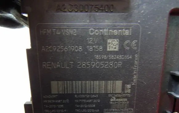 Renault Captur Other control units/modules 285905280R A2C30075400 A2092561908