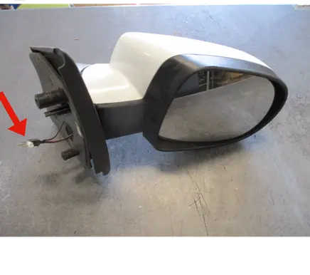 Renault Twingo II Front door electric wing mirror 12803010