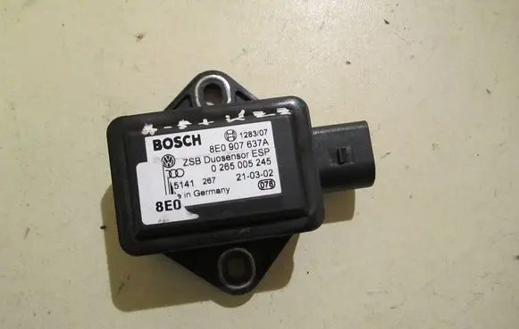 Volkswagen PASSAT B5.5 ESP acceleration yaw rate sensor 8E0907637A 0265005245