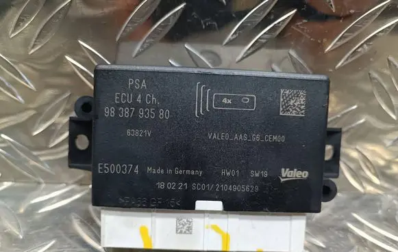 Peugeot 208 Parking PDC control unit/module 9838793580 63821V E500374