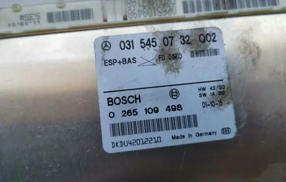 Mercedes-Benz CL C215 ESP (stability system) control unit A0315450732 0315450732