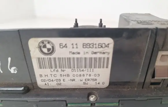 BMW 3 E46 Climate control unit 6931604