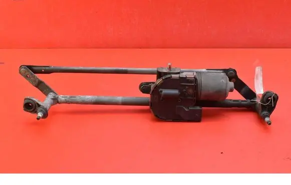 Front wiper linkage and motor