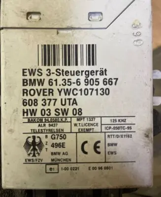 BMW 7 E38 Immobilizer control unit/module 6905667