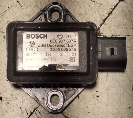 Audi A4 S4 B6 8E 8H ESP acceleration yaw rate sensor 8E0907637A 0013287 0265005245