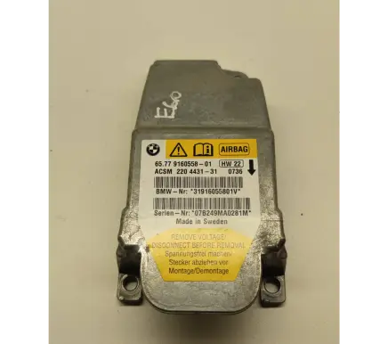 BMW 5 E60 E61 Airbag control unit/module 9160558 6577916055801 220443131