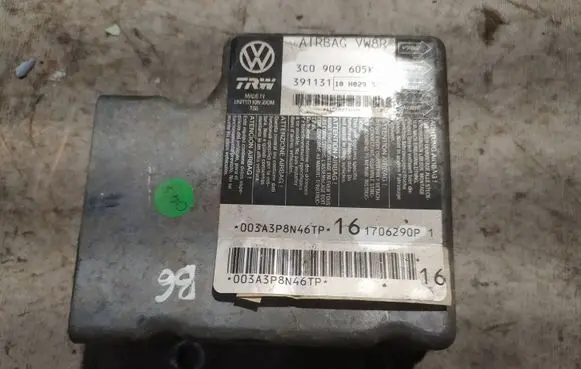 Volkswagen PASSAT B6 Airbag control unit/module 3C0909605K