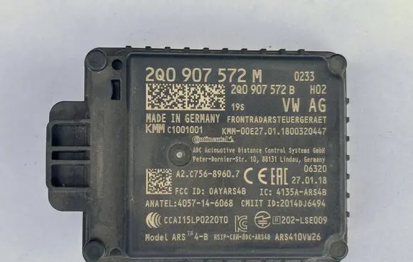 Volkswagen Tiguan Distronic sensor radar 2Q0907572M 2Q0907572B
