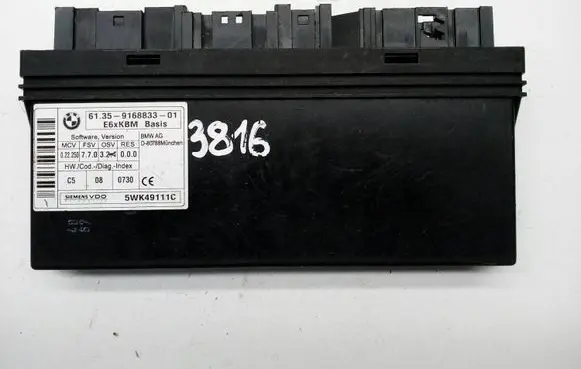 BMW 5 E60 E61 Comfort/convenience module 6135916883301 5WK49111C