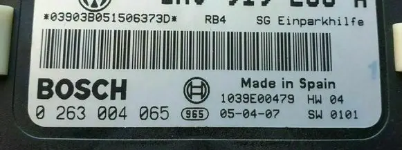 Volkswagen Touran I Parking PDC control unit/module 1K0919283A