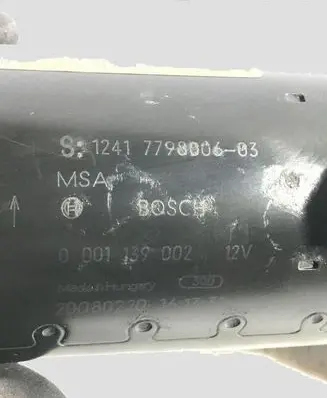 BMW 1 E81 E87 Starter motor 7798006 0001139002 20080229