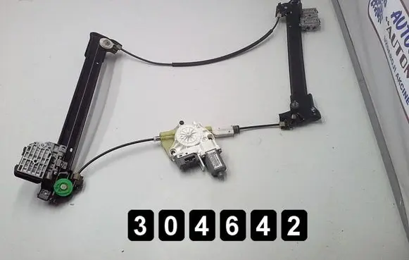 Front door window regulator with motor