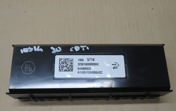 Opel Insignia A Air conditioning/heating control unit 13595718 3230100000000X 544969533