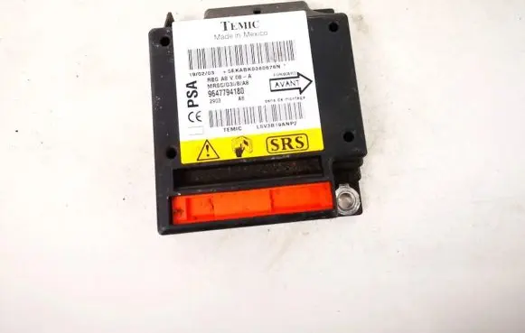 Citroen C3 Airbag control unit/module 9647794180
