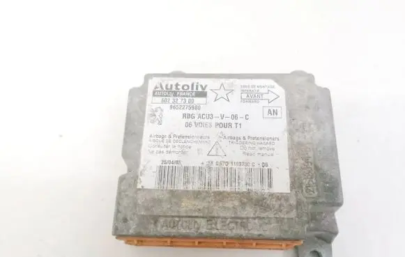 Peugeot 206 Airbag control unit/module 9652275980 602327300