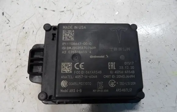 Tesla Model 3 Distronic sensor radar 110864700D 4057146068 4135AARS4B