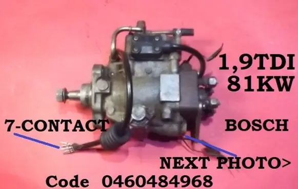 Audi A4 S4 B5 8D Fuel injection high pressure pump 0460484968