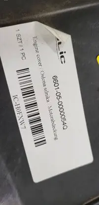 Peugeot 2008 I Engine cover (trim) 0000054Q ICHOFXW7 6601050000054Q