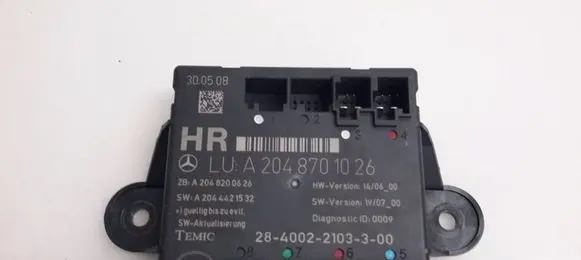 Mercedes-Benz C W204 Door control unit/module A2048701026