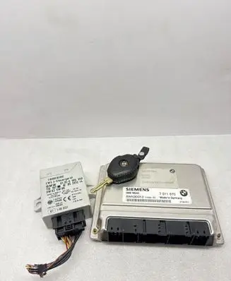BMW 5 E39 Engine ECU kit and lock set 7511570 5WK90012 DMEMS43
