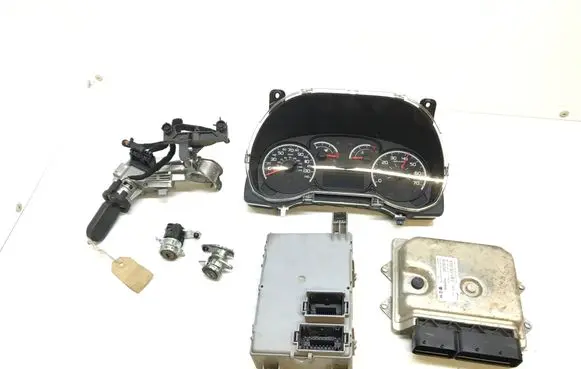 Fiat Doblo Engine ECU kit and lock set 55255949 00519383520 K3871