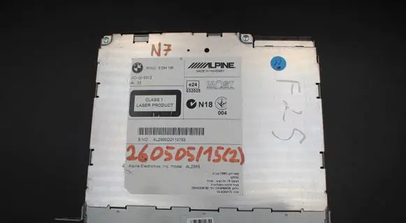 BMW X3 F25 Radio/CD/DVD/GPS head unit 9294196 AL2565D0110792