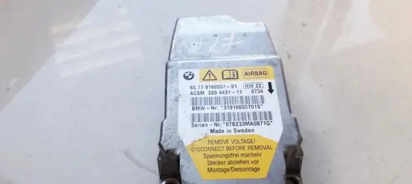 BMW 5 E60 E61 Airbag control unit/module 916055701 65.779160557-01