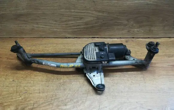 Volkswagen PASSAT B6 Front wiper linkage and motor 3C1955023E 3C1955419A
