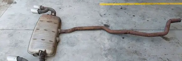 Porsche Cayenne (92A) Muffler/silencer 